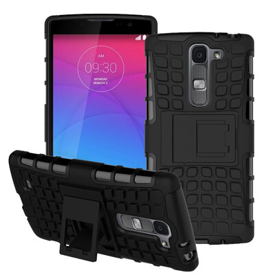 

Fivice LG G4CMagnaG4 Mini Case TPU anti-fall tire pattern back clip bracket phone case