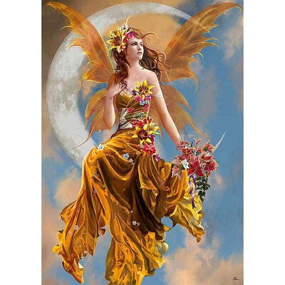 

UpperX 5D DIY Diamond Painting Kit Embroidery Cross Stitch Kit Arts Home Wall Decor Craft Orange