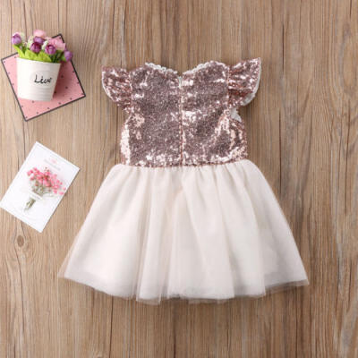 

Toddler Baby Kids Girls Party Princess Dress Tulle Fashion Pageant TuTu Dresses