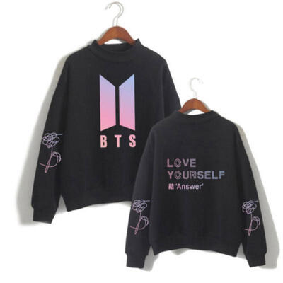 

BTS Mens Women Hooded Sweatshirt Sweater Hoodies Tops Outwear Pullover PO