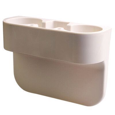 

Car Cup Holder Storage Box For Cups Phones Pens Black Beige