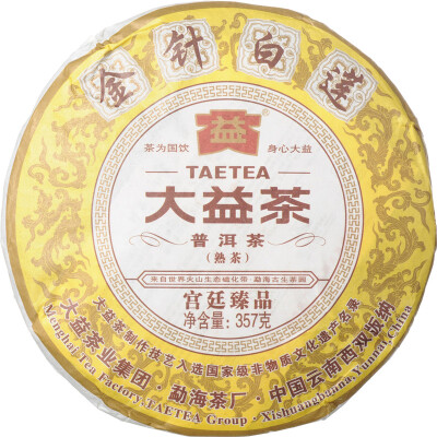

Menghai Dayi Golden Needle White Lotus Pu-erh 2013 Ripe 357g