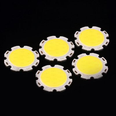 

5 шт Чистый белый круглый COB супер яркий светодиодный SMD чип свет колбы лампы