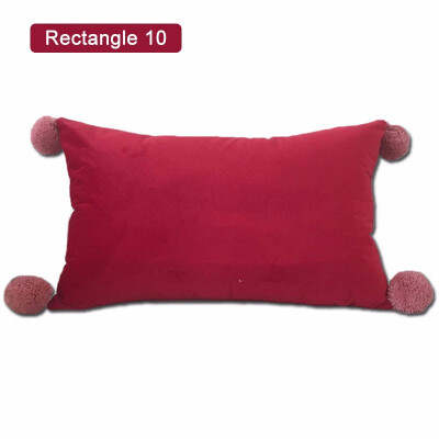 

New Simple Soft Velvet Pillow Seat Back Cushions TriangleRectangle Sofa Chair Home Living Room Car lumbar Decorative Pillows