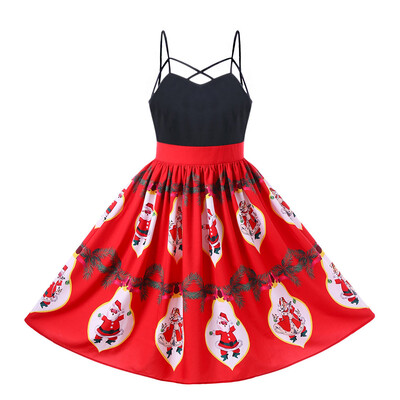 

Santa Claus Strappy Swing Dress