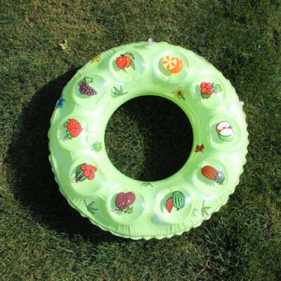 

New Childrens Crystal PVC Inflatable Swimming Circle Double Cartoon Swim Ring