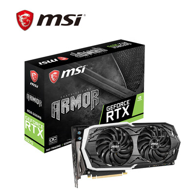 

MSI GeForce RTX 2070 ARMOR 8G OC 1410-1740MHz 256BIT GDDR6 Armored Division E-sports Game Graphics