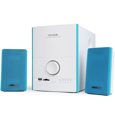 

Microlab (microlab) M500U поддержка SD-карта U диск 2.1 мультимедийный активный динамик звук синий