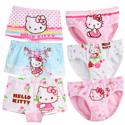 

HELLO KITTY children&39s underwear girls 6 fitted girls triangular flat angle shorts 112 color  reference height 135-145