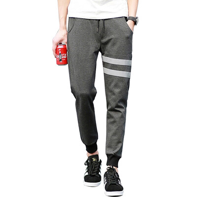 

(MSEK) XK3168 Мужские виды спорта Девять штанов Корейский Slim Slim Pants Tide Grey M
