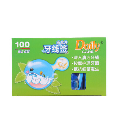 

100Pcs Dental Floss Stick Portable Oral Care Teeth Cleaner Floss Flosser Picks Tooth Cleaning Tools for Oral Hygiene