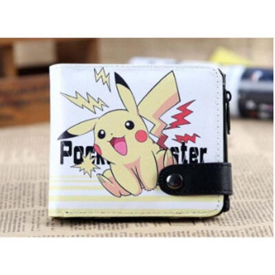 

Pokemon Pikachu Elf ball PU leather Long Wallet Cosplay wallet purse Coin purse