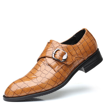 

JUQI Business Men Oxford Genuine Leather Shoes