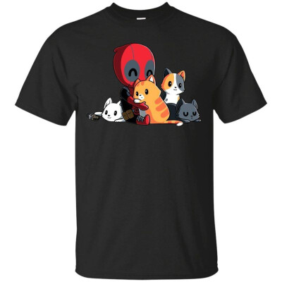 

Deadpool - DEADPOOLS Soft Side Cats Funny T-Shirt G200 Gildan Ultra