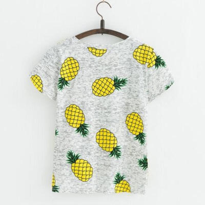 

Women Summer T-shirt Letter Printed Short Sleeves Casual Tee Shirts Tops Blouse