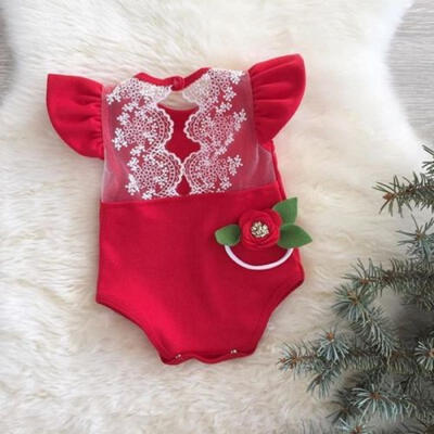 

Infant Newborn Baby Girl Bodysuit Floral Romper Jumpsuit Outfits Clothes LH