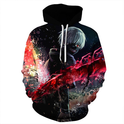 

QYDM-360 Mens Hoodie 3D Printed Women Pullover Sweater