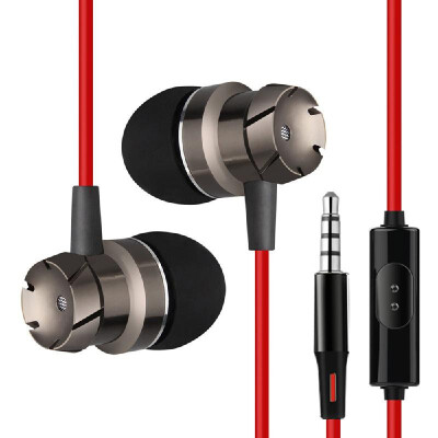 

35mm Wired Headphone In-Ear Stereo Music Headset Smart Phone Earphone Earpiece Hands-free with Microphone In-line Control