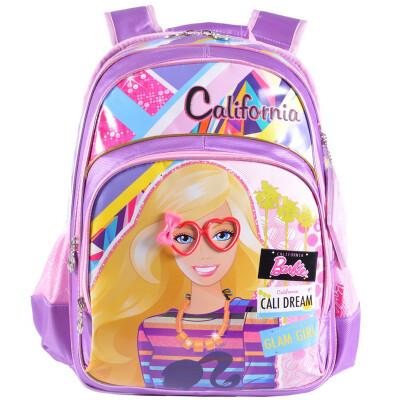 

Barbie (Barbie) female paragraph cute cartoon light backpack primary schoolbag BB0245B-purple