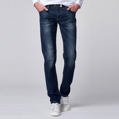

Танцы с волками (DANCING WOLVES) Джинсы мужчины сломаны Slim jeans 679514123 Navy 40