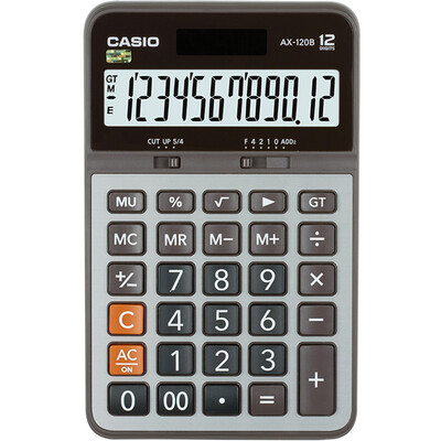 

Casio (CASIO) AX-120B Business Calculator Medium Machine Gray AX-120S upgrade section