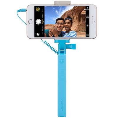 

MOMAX MOMAX KMS9 line self-timer self-timer artifact for Apple Samsung Huawei&other wire-connected plug&play blue