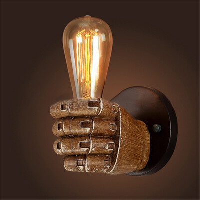 

Baycheer HL432134 Industrial Wall Sconce Left Hand Shaped Bar Coffee Indoor Style 1 Light