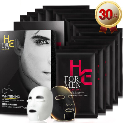 

Heen H&E Mens Mask 30 Piece Beauty Whitening Moisturizing Oil Control Mask Acne to Blackhead Hydrating Moisturizing Refreshing Oil Control Shrinking Pore Mask