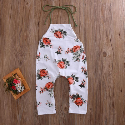 

Summer Infant Baby Girls Floral Romper Jumpsuit Playsuit Sunsuit Outfits Clothes