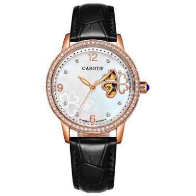 

Skeleton Sapphire Crystal Women Mechanical Watch Fashion Elegant Ladies Watch