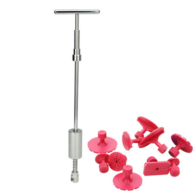 

2-in-1 Two Ways Puller Slide Hammer Pull Rod Tabs Dent Suction Tools Hand of Cars Paintless Repair Puller Pulling Drawing Gasket P