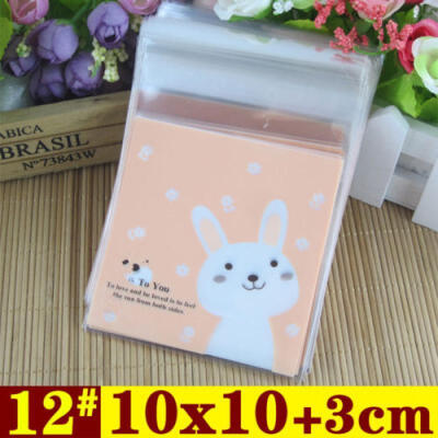 

100x Biscuit Storage Bag Plastic DIY Candy Baking Food Package Gift Decor