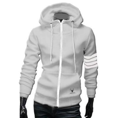 

Fashion Mens Long Sleeve Hooded Cardigan Fleeces Sport Shirts Sweatshirts UK