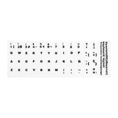 

Universal Russian Keyboard Stickers Russian & English Non Transparent Keyboard Replacement Sticker for Laptop