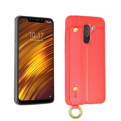 

Goowiiz Phone Case For Xiaomi Mi 6Poco F1Pocophone F1 Fashion Leather PU Pattern TPU Soft Wristband Bracket