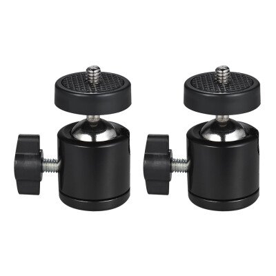 

2pcs 360 Degree Rotating Swivel Mini Tripod Ball Head with 14" Screw Thread Base Mount for DLSR Camera Camcorder LED Light Bracke