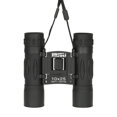 

Mini Compact 10x25 High Powered Binocular HD Binocular Telescope Bird Watching Wildlife Boating Hunting with Lens Cloth Carrying P