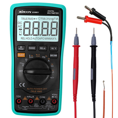 

KKMOON 17B 6000 Counts True RMS Full Protection Digital Multimeter Multifunction Handheld Meter with Battery&LCD Backlight Too