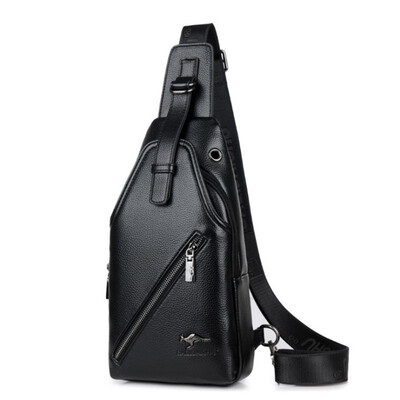 

Chest bag mens single shoulder slant sports satchel youth leather bag mens bag