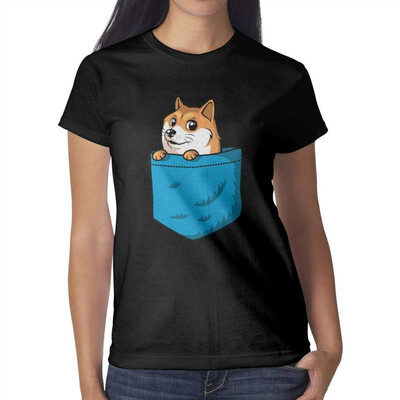 

Melinda Pug Life Womens Black t Shirts Personalised Attractive Women Cotton t Shirt