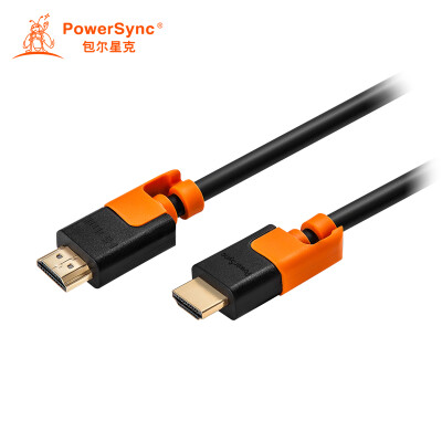 

Baoer Xingke HDMI HD video cable version 20 anti-swing bending computer connection TV cable black orange 3 m VHGA0030