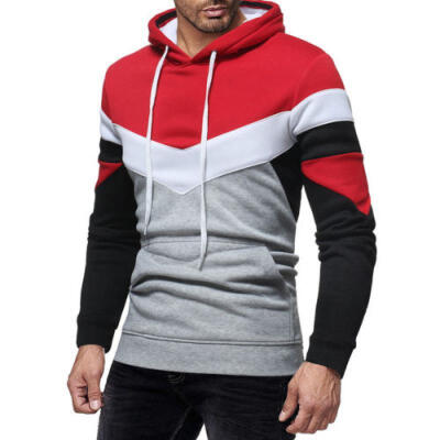 

Fashion Mens Winter Slim Hoodies Warm Hooded Sweatshirt Coat Jacket Outwear AU