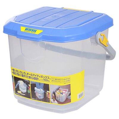 

Alice IRIS car storage box car wash bucket car multi-purpose box WB25 about 25 liters car storage box fishing powder transparent color