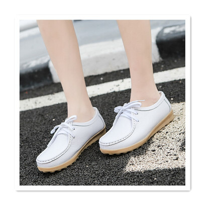 

2018 autumn&winter new plus velvet warm womens shoes thick leather shoes flat non-slip mother shoes pregnant women shoes casu