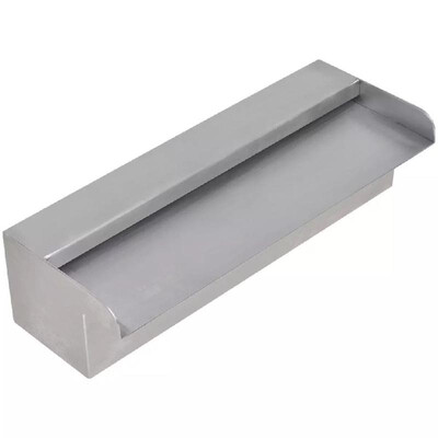 

Rectangular Waterfall Pool Fountain Stainless Steel 30 cm