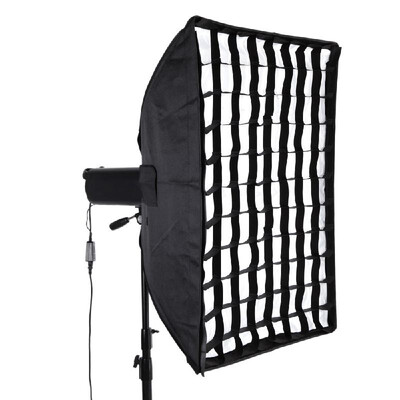 

New Softbox Diffuser with Honeycomb Grid & Bowens Bracket Holder for Speedlite Flash Light 60 90cm 24" 35"