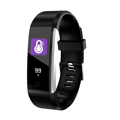 

New upgrade ID115Plus color screen intelligent heart rate&blood pressure bracelet call to remind WeChat push