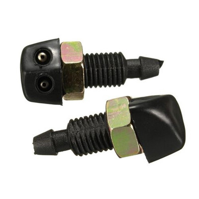 

2x Universal Car Auto Front Windshield Window Washer Sprayer Nozzle 9mm Thread