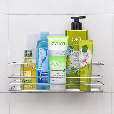 

Bingyou multifunctional bathroom rack stainless steel color washable removable bathroom kitchen storage rack