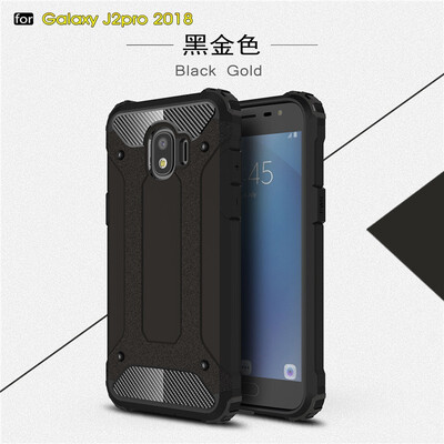 

Fivice Samsung Galaxy J2 Pro 2018 case Luxury Silicone Diamond Armor PC Hard Shell Phone Case